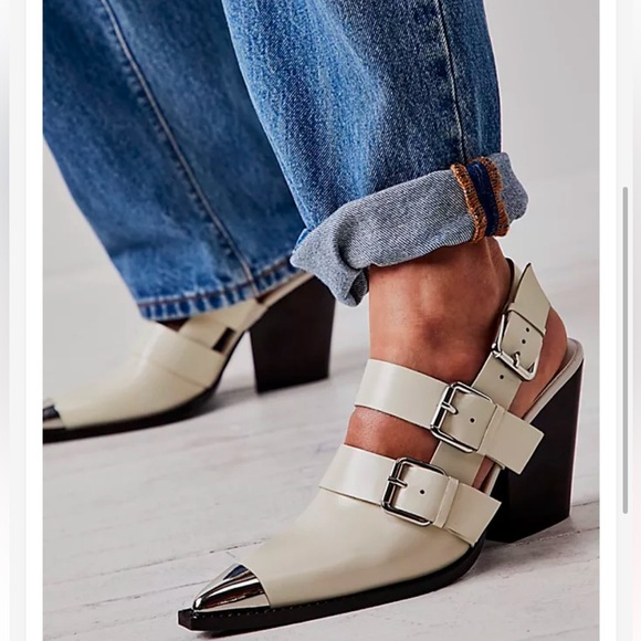 Free People x Jeffrey Campbell Harley Slingback Heels Size 9 NWT - Picture 2 of 13